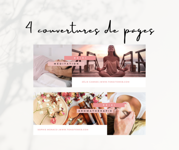 Breathe blush Theme - Pack Facebook Design | Canva – Image 3